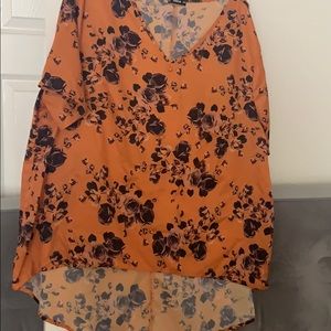 Shein floral blouse